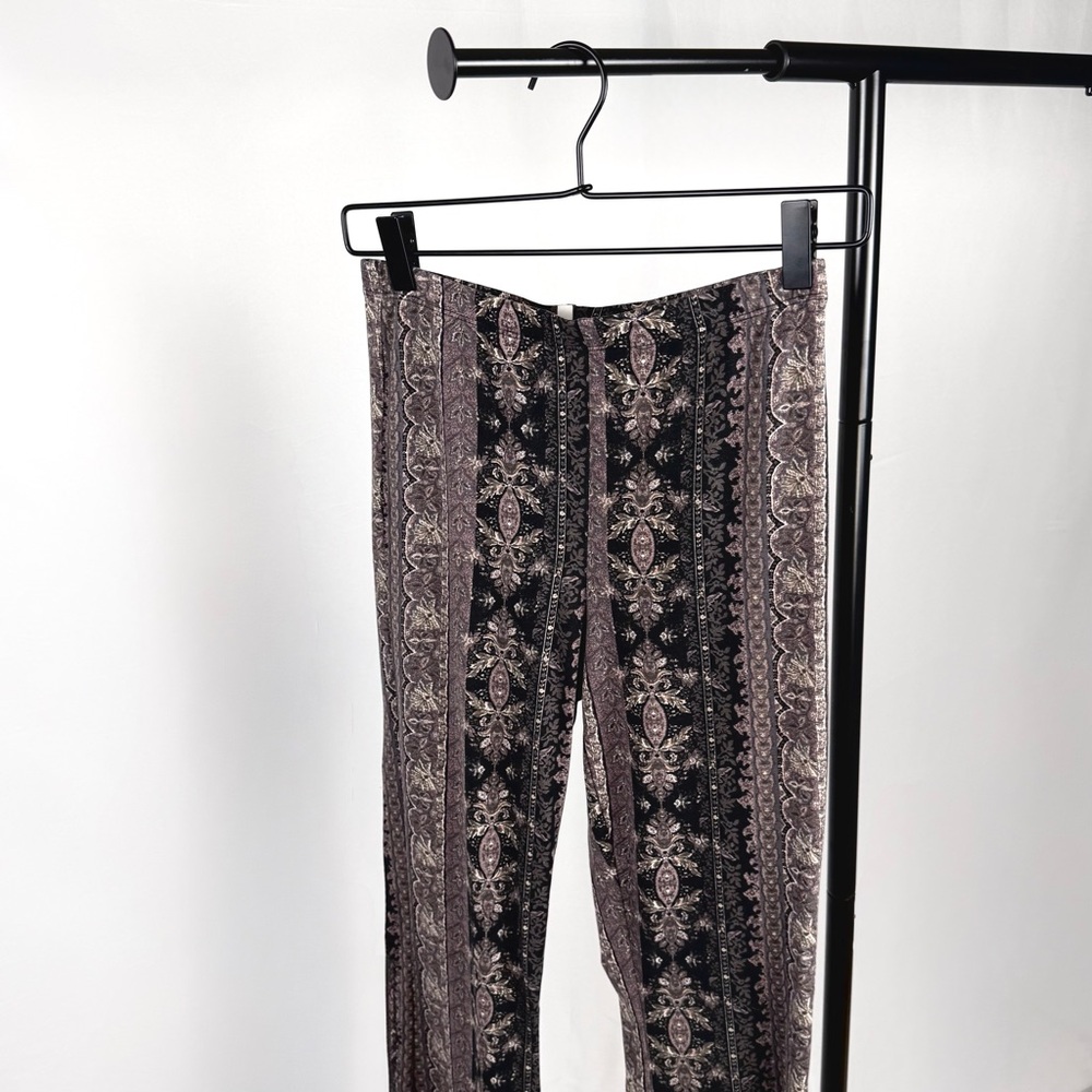 Patterned Flare Pants | Size Small